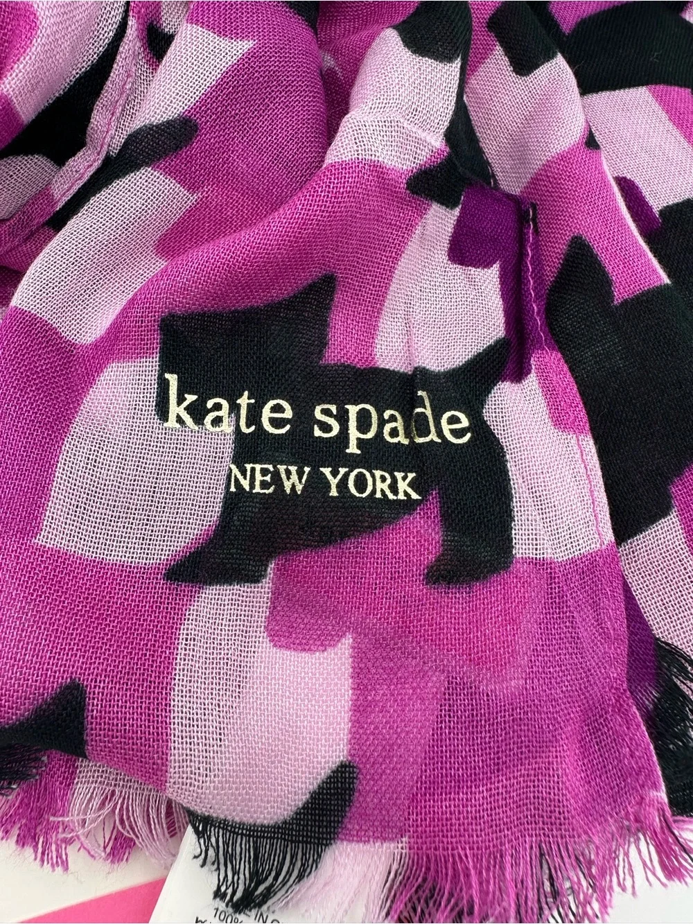 Kate Spade New York~ NWT Ruffled Pansy Scarf